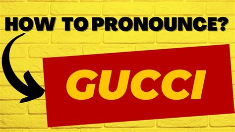 pronounce gucci marmont|How to Pronounce Gucci .